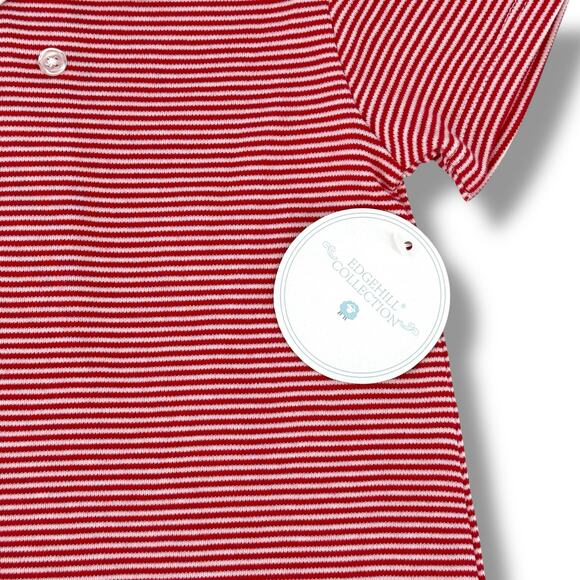 Edgehill Collection Peter Pan Collar Soft Cotton Romper Baby Boys Sz 6 Mos - Picture 3 of 5
